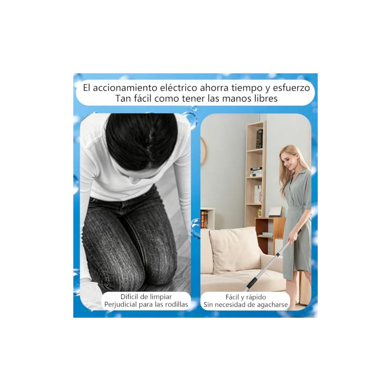 Cepillo Electrico para Baño Limpieza, con 9 Cabezales Intercambiables, Cepillo