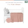 Pizuna Baby Flat Sheet for Crib 120 x 150 cm,