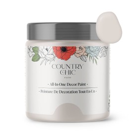 Country Chic All-in-One Chalk Paint for Furniture, Cabinets, Home Decor, Eco-Friendly, Matte Finish, Built-In Primer & Top Coat for Wood, Metal - Darling (Light Purple) - 4 oz (118 ml)