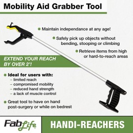 Handi-Reacher 50-1141 Long Reacher with Wired-Driven Jaws, 30" Length