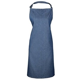 Premier Colours Bib Apron / Workwear (One Size) (Indigo Denim)