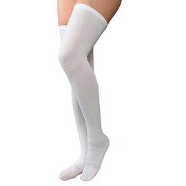 Medias Preven-t Clásica, Prevención y Control de Varices, Mediana compresión 15-20mm/Hg (Chica, Blanco)