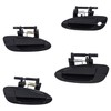ECOTRIC Door Handle Smooth Black Exterior Outside Compatible with 2002-2006