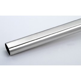 Wardrobe Rail Oval Nickel-Plated Metal Length 900 mm 22 x 15 mm