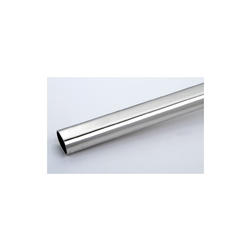 Wardrobe Rail Oval Nickel-Plated Metal Length 900 mm 22 x