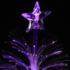 minkissy 2pcs Mini Christmas Tree USB Connection LED Fiber Optic