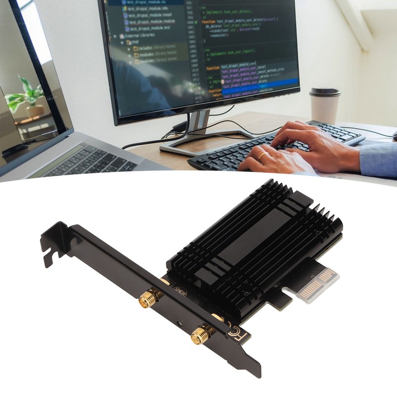 WiFi 6E AX210 PCIe WiFi Card Bluetooth 5.3 with Heat