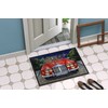 Caroline's Treasures PPP3262MAT Jack Russell Evening Cruise Doormat 18x27 Front