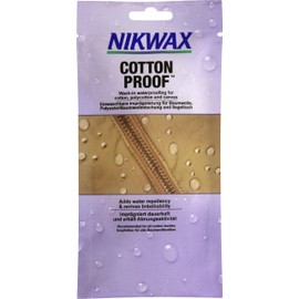 Nikwax COTTON PROOF Wash-in Waterproofing for Cotton Fabric, Polycotton & Canvas Clothing and Equipment. Adds Water Repellency & Revives Breathability (300ml)