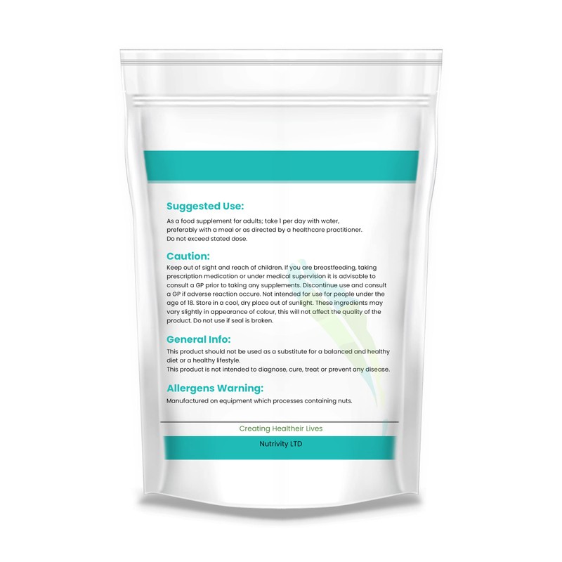 Cod Liver Oil + Gluco 1000mg Capsules Nutrivity UK for