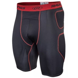 Easton Boys Baseball Slider Shorts, Black, Large