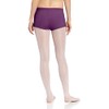 Capezio Women's Team Basic Boy Cut Low Rise Short, Aubergine,