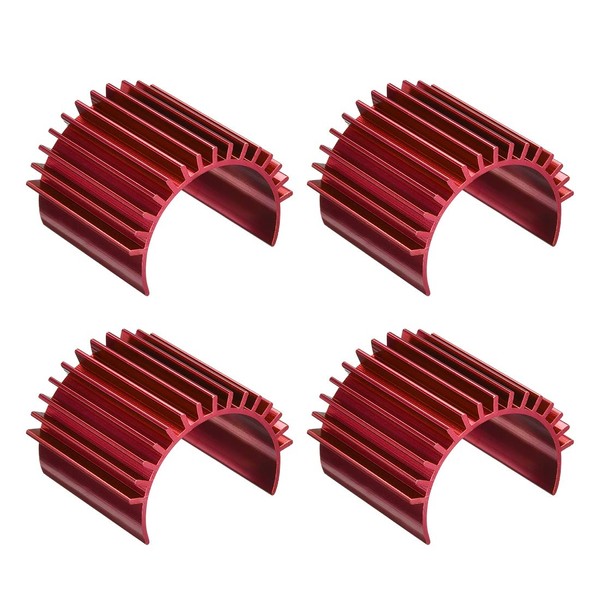 sourcing map Pack of 4 Aluminium Electric Motor Motor Heatsink