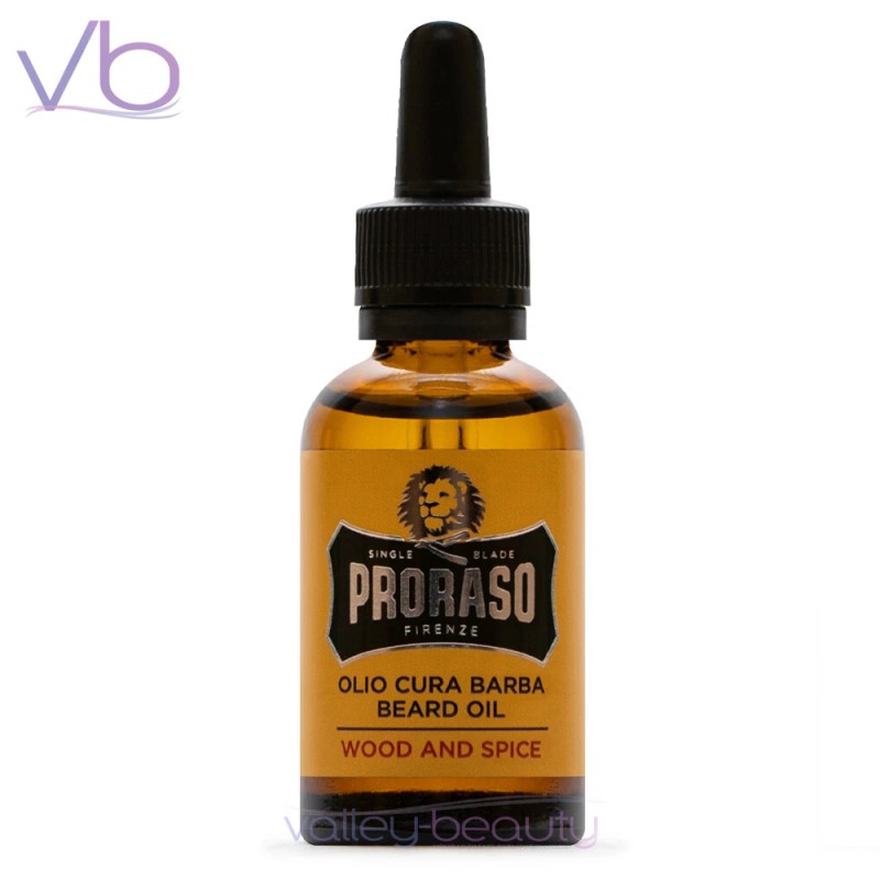 Aceite italiano para barba y bigote PRORASO de una sola
