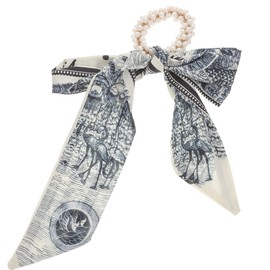 IWOWHERO 2 Sets Hair Scarf Scrunchies Elastic Hair Bands Ponytail Holders for Women Headdress for Daily Wear Parties