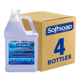 Softsoap Softsoap Antibacterial Liquid Hand Soap Refill, Refreshing Clean, Moisturizing Hand Soap, 1 Gallon (Pack of 4)