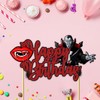 Seyal® - Decoración para tarta de feliz cumpleaños de vampiro