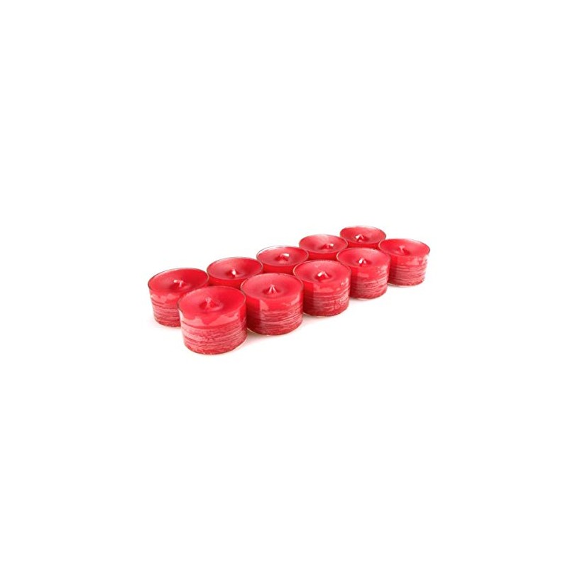 10 Original Danish 8 Hours Tea Lights Unscented in Acrylic