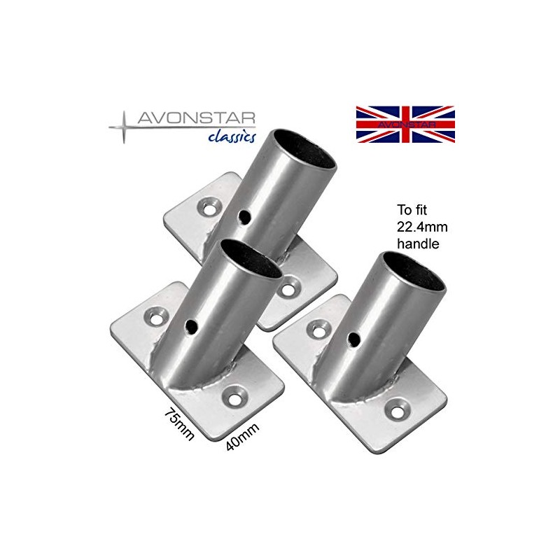 Avonstar classic range Broom Handle Bracket Triple Pack (heavy duty)