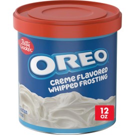 Betty Crocker Oreo Creme Flavored Whipped Frosting, Gluten Free, 12 oz