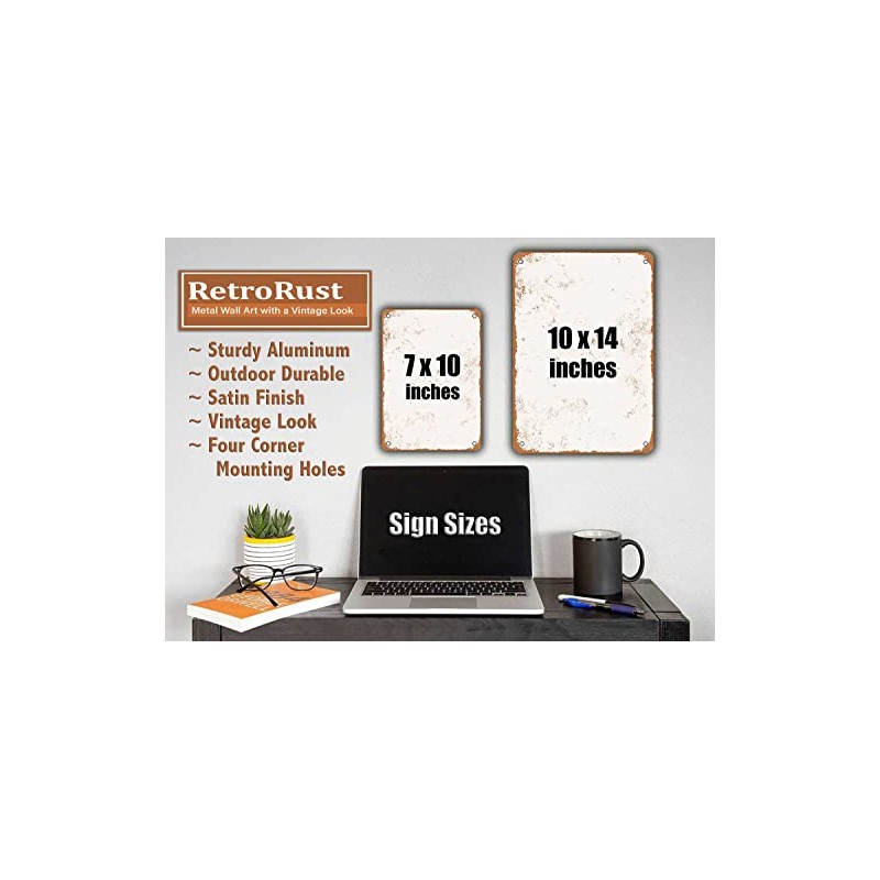 RetroRust 10 x 14 METAL SIGN - Cherry Bomb Supercharged