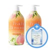 Happybath 해피바스 피치 블로썸 바디워시 900g x2개 + 사은 마스크팩 x1개 Happy Bath Peach Blossom Body Wash 900g x2 + Free Gift Mask Pack x1