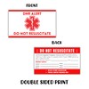 DNR Do Not Resuscitate Plastic Wallet Sized Card 5pk 2x3.5”