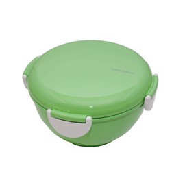 Bento Bowl for perfect lunch, Eco-Friendly Lunch Box Made in Japan, Recycle Plastic Bottle, Microwave and Dishwasher Safe, Takenaka Bento Box (Edamame Green)