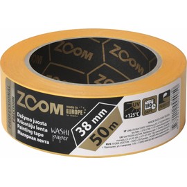 ZOOM Painter's Tape Professional Masking Tape for Painting Work 50 m Universal Masking Tape Made of Thin Washi Paper for Clean Masking Inside and Outside (38 mm)