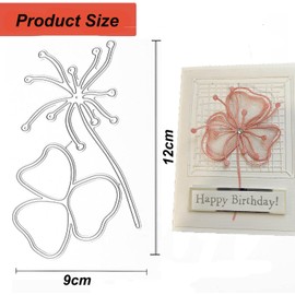 RabbFit Lotus Leaf Die-cuts, Holiday DIY Decoration Cut Die, Metal Mould Cutting Dies Scrapbooking, The Cuts for Card Making Cut Stencils for DIY Scrapbook Photo Album Decor (Lotus Leaf 12 x 9 cm)