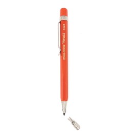 KOH-I-NOOR Versatil 5228 - Set of 2, Metal Mechanical Pencils with Sharpener, Lead 2mm - red