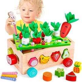 XIAOYANGKEJI Juguetes Montessori para Niños, Juguetes Educativos, Juguetes de Clasificación de Formas, Juego de Habilidades Motoras Finas de Aprendiza