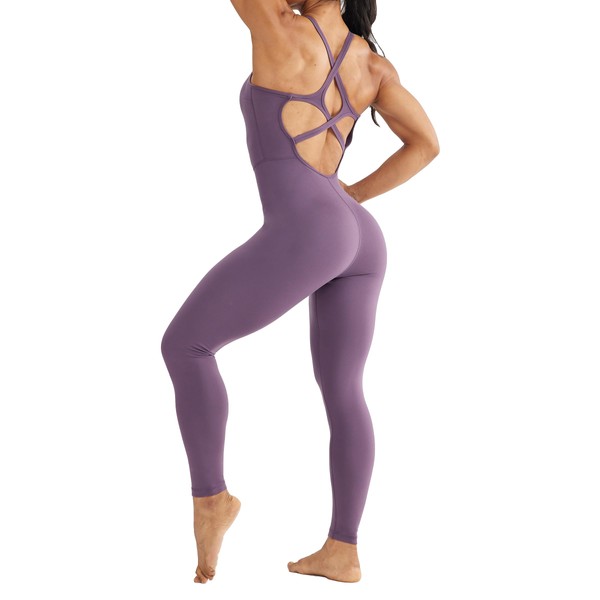 LOVESOFT Women's Sleevesless Bodysuit Dance Unitard, Backless Bodycon Rompers Jumpsuits
