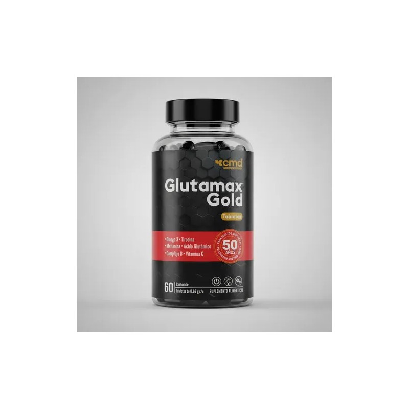 Glutamax Gold 60tab Omega3 Glutámico Complejo Vitaminac