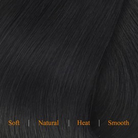 Easyouth Clip in Hair Extensions Human Hair Black Hair Extensions Real Human Hair Clip ins Jet Black Clips on Hair Extension Human Hair with no Tangle 22In 120G 7Pcs