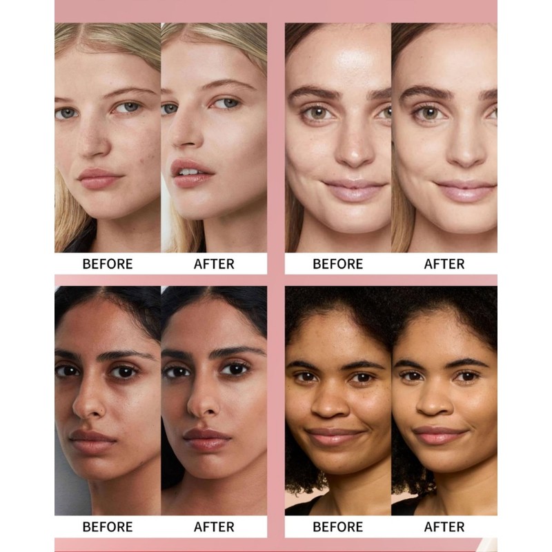 Cushion Foundation Full Coverage for Mature Skin, 24 Hours Durable