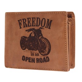 Greenburry Biker Wallet - Leather Biker Wallet - Large Selection of Biker Leather Wallets, Bike-04, Vintage