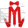 AWAYTR Child Kids Suspenders Bowtie Set - Adjustable Suspender Set