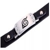 Universo en Linea Pulsera Brazalete Aldea Hoja Konoha Naruto Cuero