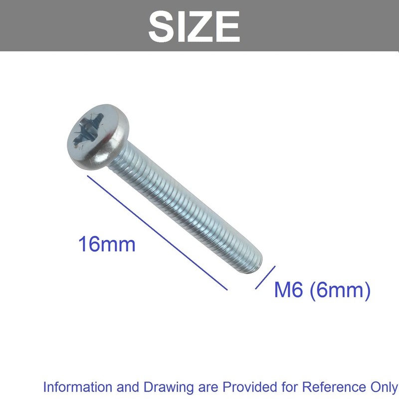 TERF® M6 X 16mm Pozi Pan Machine Screws M6 (6mm)