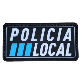 TS Tactical Store Local Police 3D PVC Emblem Military Patch | Size: 8 x 4 cm | PVC Velcro for Military Backpacks, Bulletproof Vests, Police. Modern 3D Brooch Hook Patch with Velcro Fastener