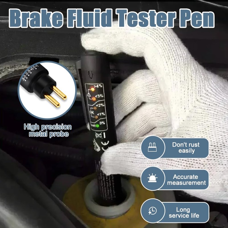 HEVLE Brake Fluid Liquid Tester Pen, Auto Tester Tool, Auto