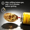 Cicada Shaped Torch Lighter, Refillable Butane Cool Lighters, Gold and