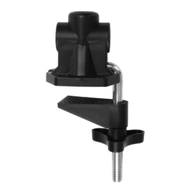 Lamp Clamp Desk Light Mount Replacement Heavy Duty Base Adjustable For Microphone Arm Table Holder Universal Desktop Bracket C-Clamp Mic Stand Metal Mounting Swing Drafting Clip Hole Dia with Screw