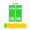 UK Car Badge & Electric Vehicle EV Number Plate Stickers