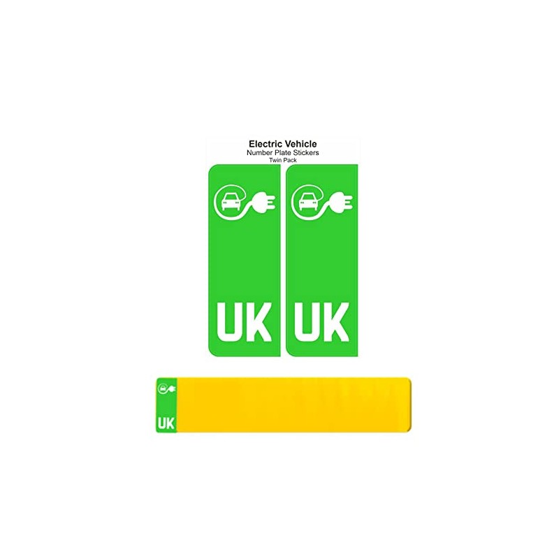 UK Car Badge & Electric Vehicle EV Number Plate Stickers