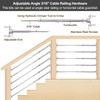 BLIKA 10 Pairs 3/16" Cable Railing Kits, T316 Stainless Steel,