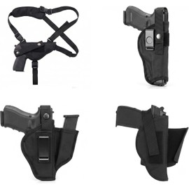 Gun Holster Shoulder Hip Concealed Bundle Fits Most Compact Pistols