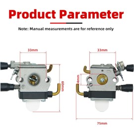 CYWVYNYT Carburetor Kit for Stihl FS38 FS45 FS46 FS55 FS74 FS75 FS80 FS85 HL45 HL75 HS70 HS74 KM55 KM55R Lawnmower Carburetor with Fuel Line Kit Air Filter Replacement