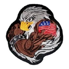 Eagle Embroidered Back Patch 20CM x 22.5CM (7 3/4" x 8 3/4") (Round)